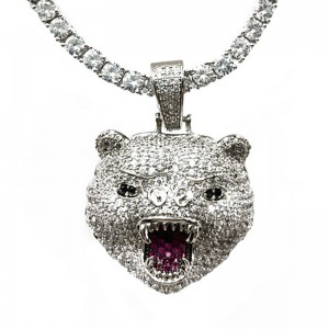 Хип-хоп Inlaid Zircon подвеска тигр подвеска