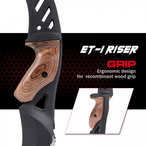 Nika Archeryery 220026 ET1S 17 дюймов ILF LH Recurve Riser для восстановления набор лук-оборудования Цель Наружная стрельба и охота