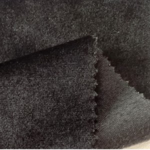 Переработанный односторонний бархатный габардин