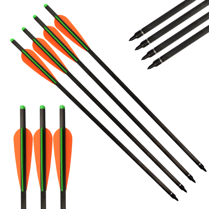 Elong Outdoor 117800 16 дюймов углеродного волокна арбалетия Bolts Archery Archbally стрельба оборудование