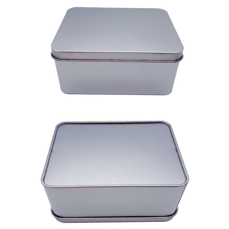 Оконный квадратный металлический ящик для хранения олова 125 * 90 * 60 мм