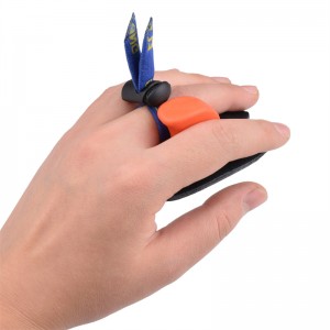 Elong Открытый 42FT05 LH M Размер Лучья Палец вкладки Палец Защитник Пальца Заставка Кожаная Стрельба вкладки для восстановления лука