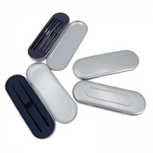 Подарочный металлический ремесленный ящик олова с шарниром 175 * 60 * 18 мм