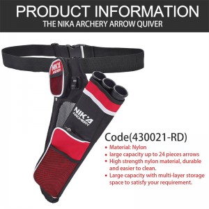 Nika Archery 430021 Rh Re Re Red Color 3 Tube Tabip Taiver English Training Archery Arrow Thequique Держатель Лук пояса Талия