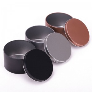 8 унций черная женская свеча ароманка ароматерапия металлическая упаковка свеча банка 85 * 50 мм