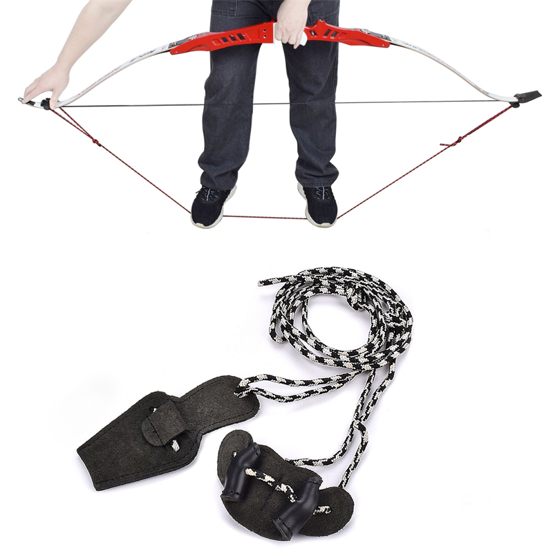 Nika archery 454001 лук стрингерный нейлон&leather Регулируемая стрельба из лука Recurve/tradional Bow String Aid стрельба тренировки
