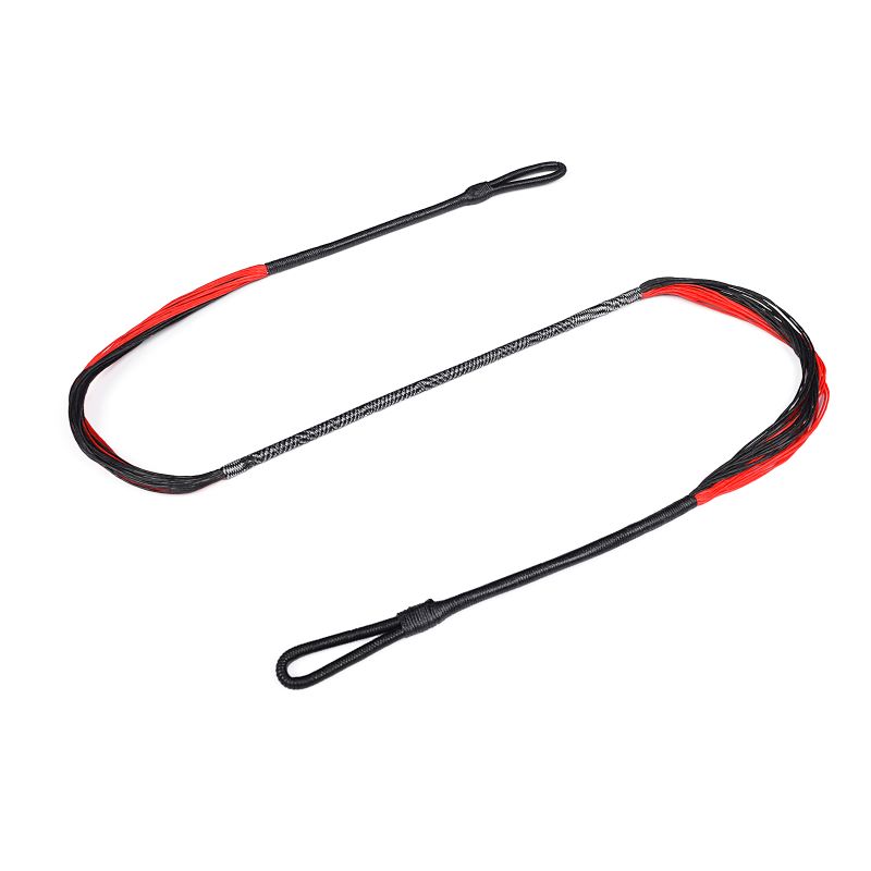 Elong Outdoor 280110-01 26,6 дюймов 28 пряди Стринты Brachbow String Red Black подходит для более 150 фунтов Recurve Brachbow