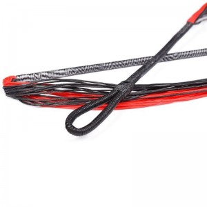 Elong Outdoor 280110-01 26,6 дюймов 28 пряди Стринты Brachbow String Red Black подходит для более 150 фунтов Recurve Brachbow