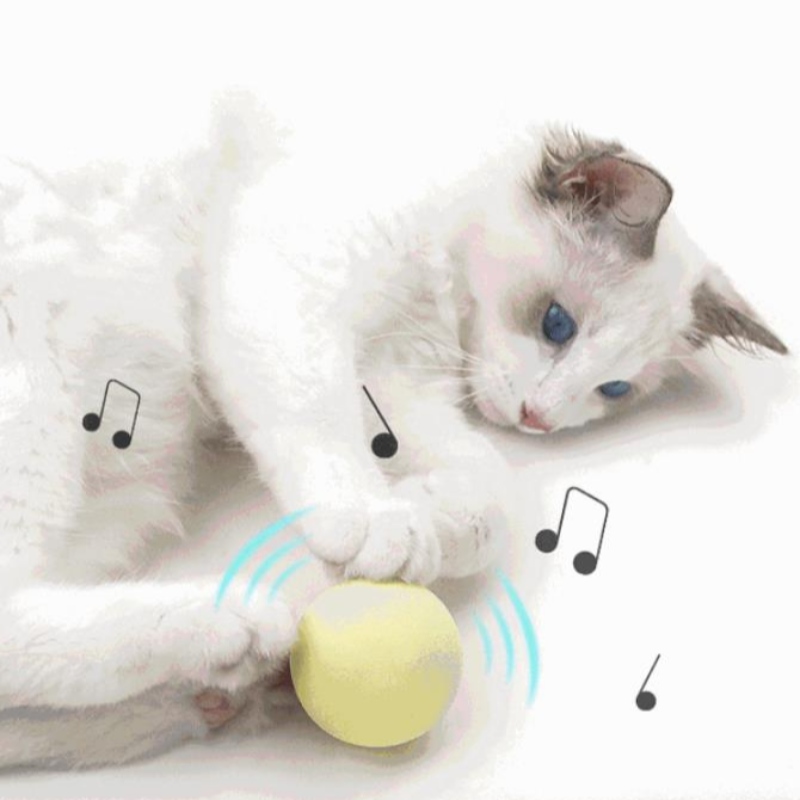 Amazon \\ New Pet Gravitational Call Ball Cat Self-Hey Anti-borling Stills дразнить кошачью палку мята мяч звуковая игрушка