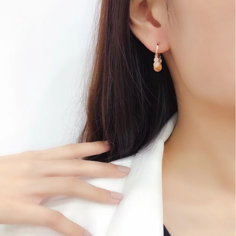Тучень Ювелирные Изделия Фабрика Новый дизайн 18K Желтый/rose Gold Серьги Установите подарок для женщин