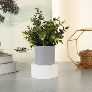 Высокое симуляция реальные коснутые искусственные зеленые растения в горшке для домашнего декора