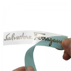 Высокое качество пользовательских брендов 3D тиснение логотип электроформ блестящий матовый серебристый металл тонкий никель с...