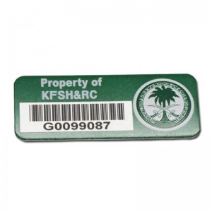 Оптом пользовательский лазерный выгравированный серийный номер этикетки металлический штрих-код этикетки наклейки этикетки ал...