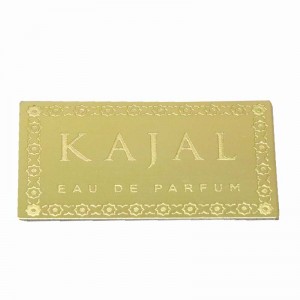 Ярлык бутылки из алюминиевых парфюмерии из золотой травы