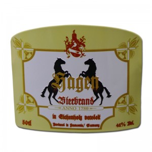 Пользовательская роскошная самоучка E-ALDHEIV E Gold Alumium стикер тиснение личного алюминиевого металлического вина для бутылки красно...