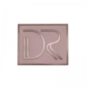 Пользовательские золотые гравированные 3D алюминиевый тисненный металлический пластинчар для сумки