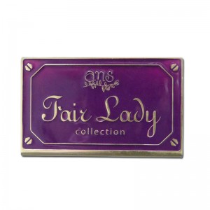 Высококачественный пользовательский бренд моды матовая отделка металлического имени этикетки лейбла шелкографии алюминиевая ...