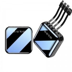 4 в 1 зеркале 20000 мАч портативный светодиодный свет Быстрый зарядки Power Bank