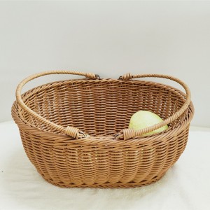 Изысканная ручная овал овальная ротанговая корзина