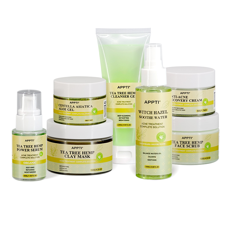 CBD Beauty Anti Acne Personal Care Care набор оптом Веганская красота уход за кожей