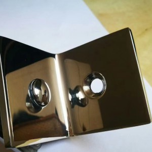 90 градусов Душевая комната Ванная комната Стеклянная дверь квадратный клип