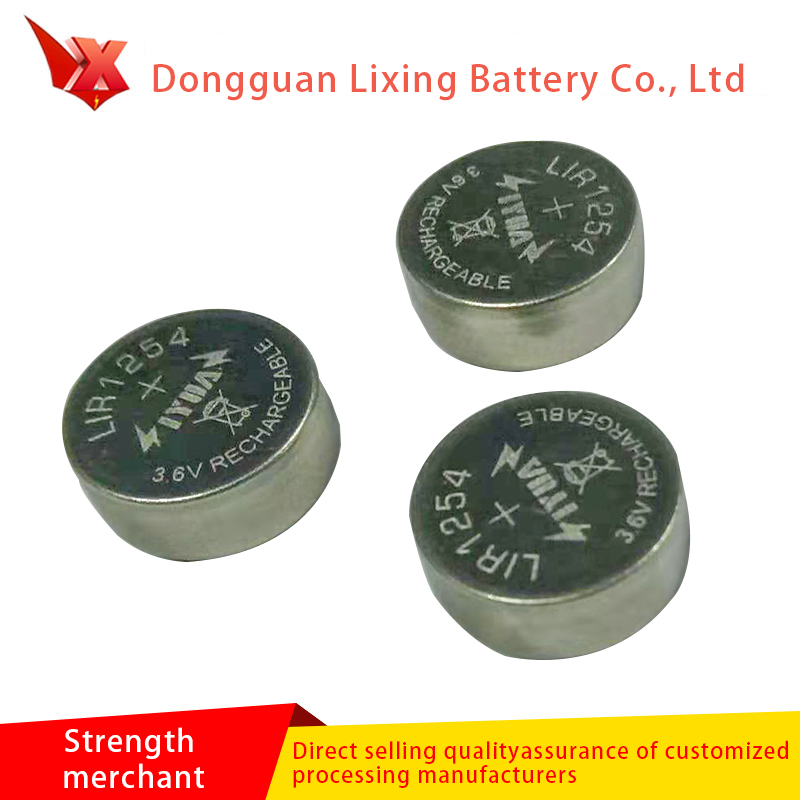 Производитель Индивидуальные Bluetooth LIR1254 Кнопка Батарея высокой емкости Полимерная литиевая батарея Аккумуляторная батарея