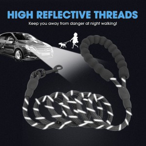 Hot Sale Amazon Hot Sale Heavy Duty Sight Realing Neylon Rail Светоотражающая собака Поводка Pet Lead