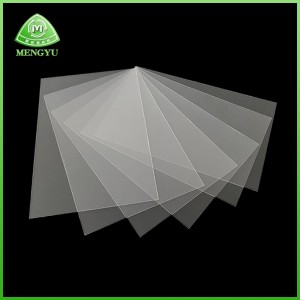 Высоко прозрачный лист Pet Plast Plast Pline Polyester Pline Plange Plange Box Spacer/HGH Температура Устойчивость к царапинам Доказательство