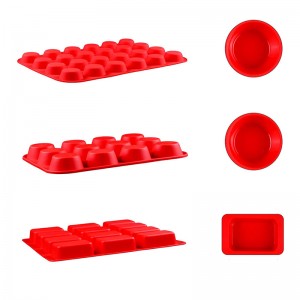 Круглый прямоугольный силиконовый кекс для булочки, выпечки