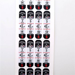 Гольф-клуб на заказ этикетки