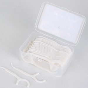 Частный лейбл Биоразлагаемый зубочистки одноразовый оральный бамбуковый уголь/wooden/WeaT Cover/plastic Flosser Stick Dental Floss Pick