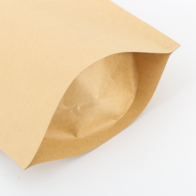 Kraft Paper Zipper Stand Up Bag