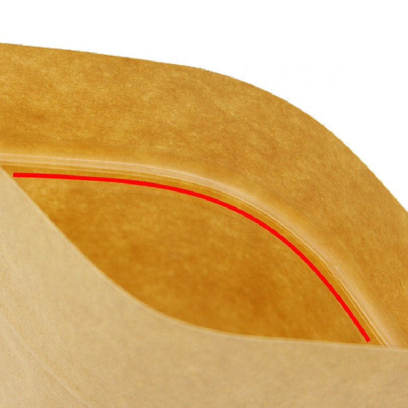 Kraft Paper Zipper Stand Up Bag