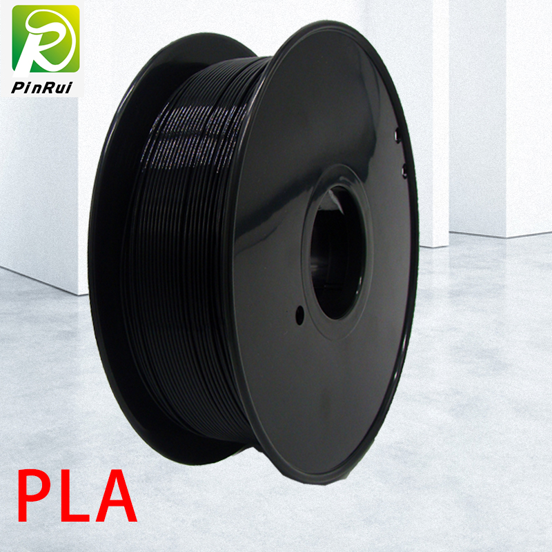 Pinrui высокое качество 1 кг 3D PLA принтер нить черный цвет