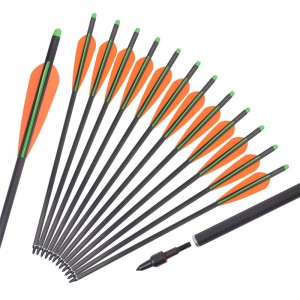 ELONGARROW 16/17/18/20/22 дюйма из лука из лука арбалет охотничьи углерод со стрелкой со стрелкой