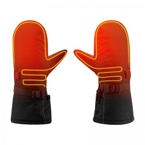 2200mAh зимняя электрическая с подогревом кожаные перчатки, водонепроницаемые нагревательные перчатки для рыбалки