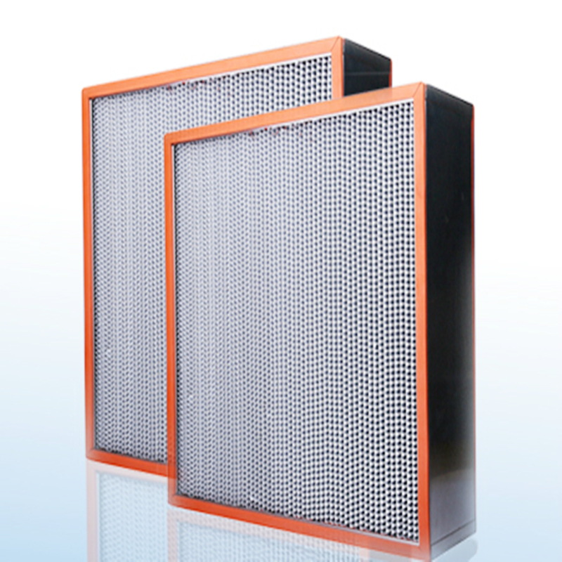 Высокая температура Чистая комната Hepa HVAC Воздушные фильтры H13 оцинкованные стальные рамки