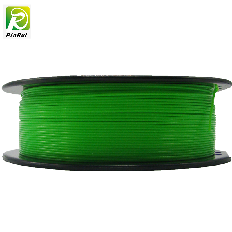 Pinrui высокое качество 1 кг 3D PLA принтер нить прозрачный зеленый цвет