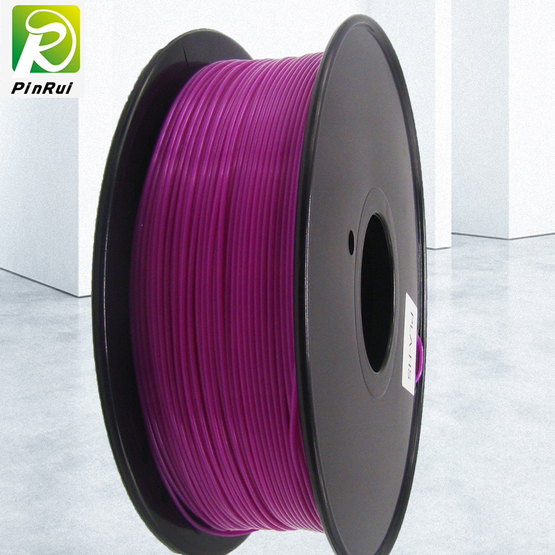 Pinrui высокое качество 1 кг 3D PLA принтер нить прозрачный фиолетовый цвет