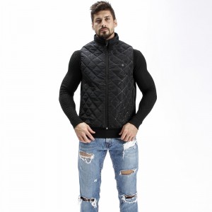 Аккумуляторная аккумуляторная батарея эксплуатируемый нагреваемый жилет, электрический нагретый жилет для мужчин