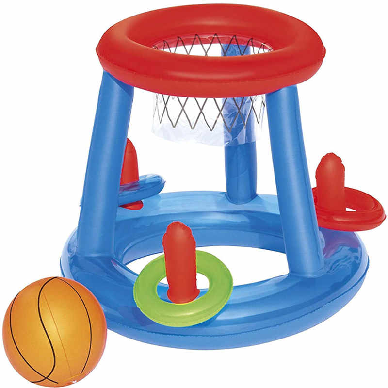 Надувной бассейн с плавающим баскетбольным обручом, игра для бассейна игрушка, надувная вода в баскетбол