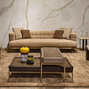 Итальянский минималистский комбинированный гнездовой дизайн из нержавеющей стали ноги прямоугольник натуральный деревянный к...