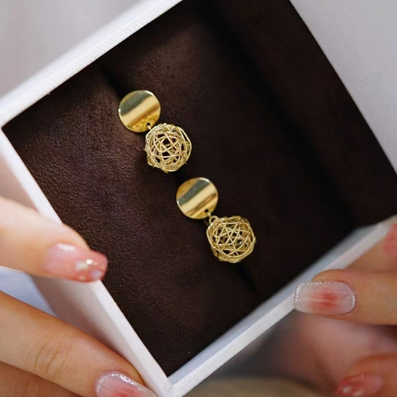 Fashion New Design 18K/14K/10K/9K Золотая серьга для девушки