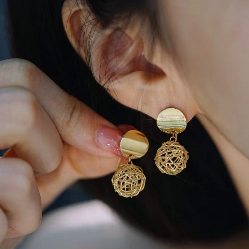 Fashion New Design 18K/14K/10K/9K Золотая серьга для девушки