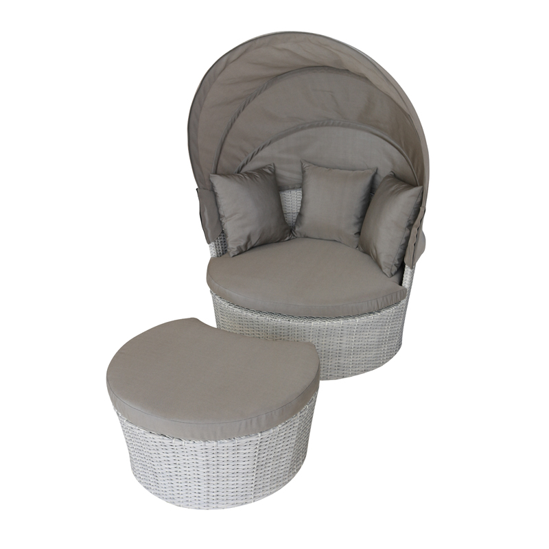 квасцы&Wicker Sunbed Set 83288c