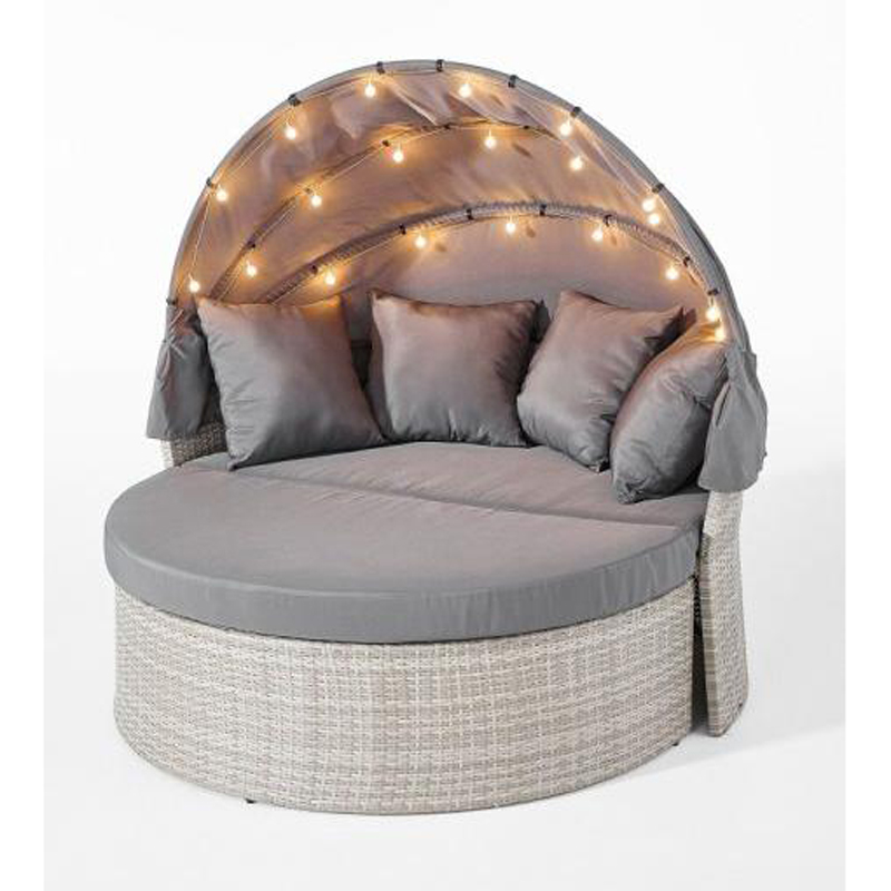 сталь&Wicker Sunble Set с огнями