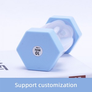 30 -минутный учитель Песчаные часы фиолетовые шестигранные пластиковые песчаные часы для домашних украшений и образования