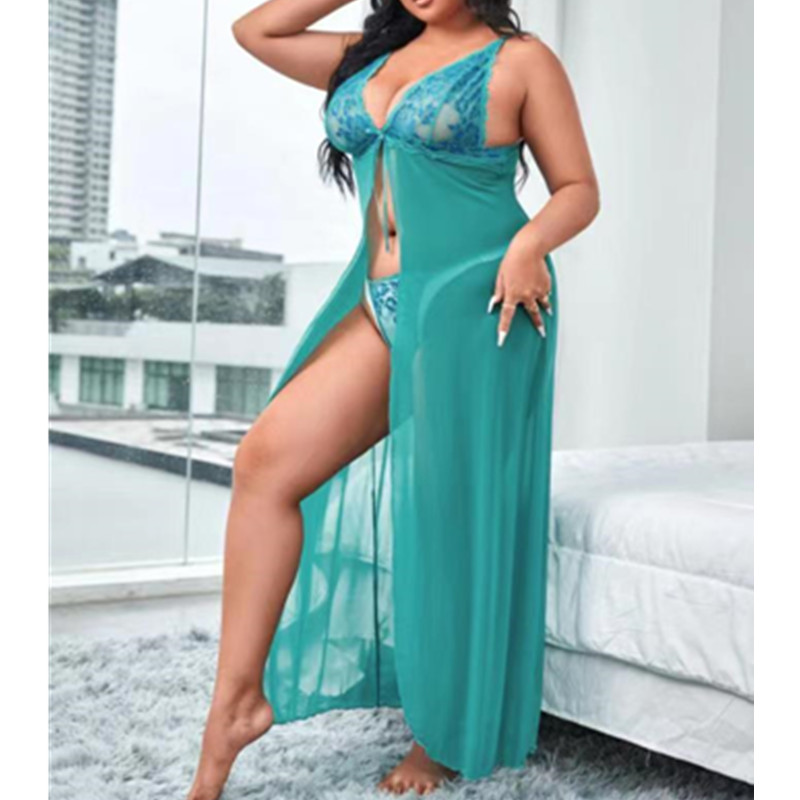 Flyaway Mesh Rope Sexy Nightwear Long Gown Gown Night рулевая женщина ночное платье