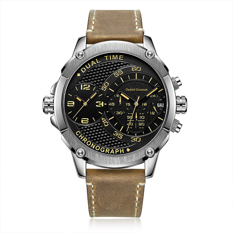 Danlei Gorman RM220 Watch Top Luxury Brand Водонепроницаемые спортивные часы Quartz военный кожаный корабль Dropshipping