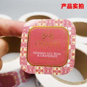 Цветовое бронзирование прозрачного самоклеивания настраиваемого горячего серебряного серебра L0G0 наклеивание наклейку с бумаж...